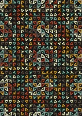 Soyut Geometrik Desen üretken hesaplama sanatı çizimi