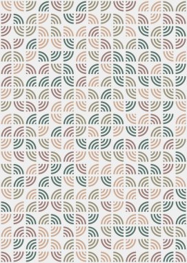 Soyut Geometrik Desen üretken hesaplama sanatı çizimi