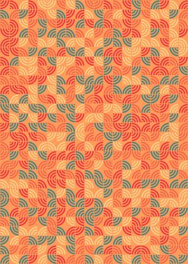 Soyut Geometrik Desen üretken hesaplama sanatı çizimi