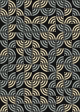 Soyut Geometrik Desen üretken hesaplama sanatı çizimi