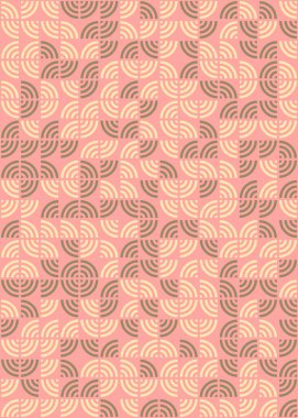 Soyut Geometrik Desen üretken hesaplama sanatı çizimi