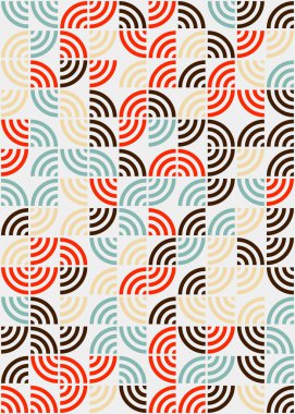 Soyut Geometrik Desen üretken hesaplama sanatı çizimi