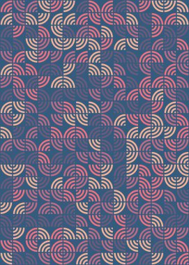 Soyut Geometrik Desen üretken hesaplama sanatı çizimi