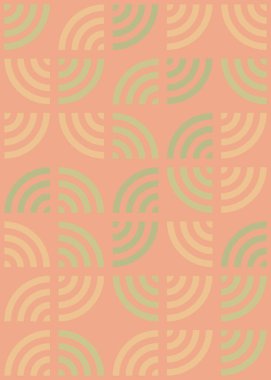 Soyut Geometrik Desen üretken hesaplama sanatı çizimi