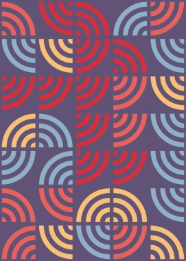 Soyut Geometrik Desen üretken hesaplama sanatı çizimi