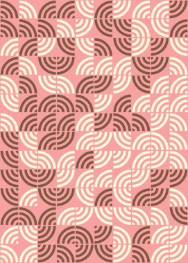 Soyut Geometrik Desen üretken hesaplama sanatı çizimi