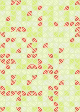 Soyut Geometrik Desen üretken hesaplama sanatı çizimi