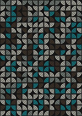 Soyut Geometrik Desen üretken hesaplama sanatı çizimi