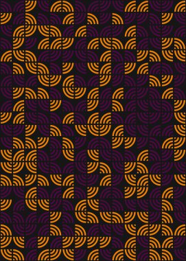 Soyut Geometrik Desen üretken hesaplama sanatı çizimi