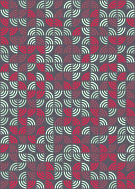 Soyut Geometrik Desen üretken hesaplama sanatı çizimi