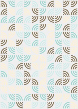 Soyut Geometrik Desen üretken hesaplama sanatı çizimi