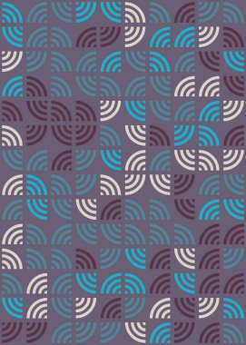 Soyut Geometrik Desen üretken hesaplama sanatı çizimi