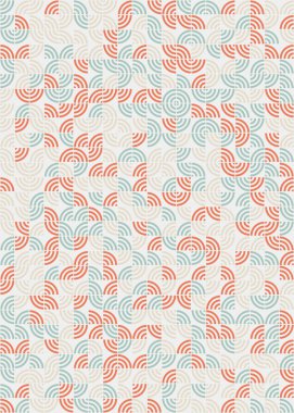 Soyut Geometrik Desen üretken hesaplama sanatı çizimi