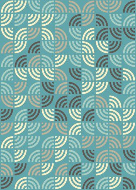 Soyut Geometrik Desen üretken hesaplama sanatı çizimi