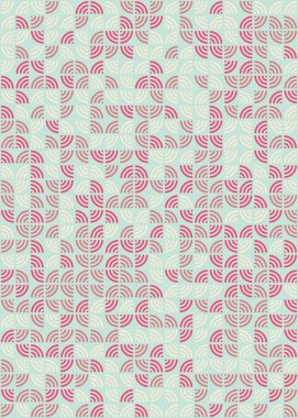 Soyut Geometrik Desen üretken hesaplama sanatı çizimi