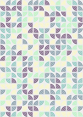 Soyut Geometrik Desen üretken hesaplama sanatı çizimi