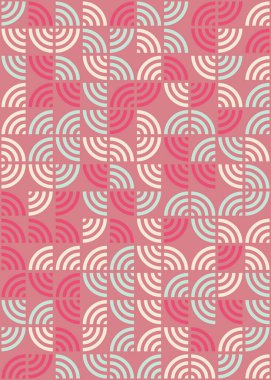 Soyut Geometrik Desen üretken hesaplama sanatı çizimi