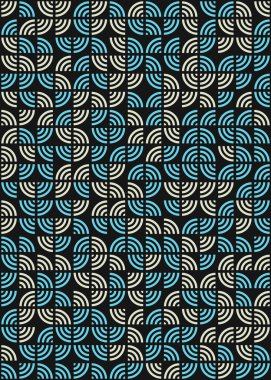 Soyut Geometrik Desen üretken hesaplama sanatı çizimi