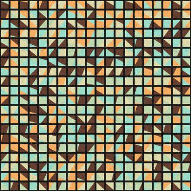 Soyut Geometrik Desen üretken hesaplama sanatı çizimi