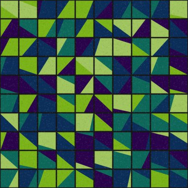 Soyut Geometrik Desen üretken hesaplama sanatı çizimi