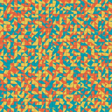 Soyut Geometrik Desen üretken hesaplama sanatı çizimi