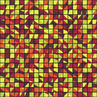 Soyut Geometrik Desen üretken hesaplama sanatı çizimi