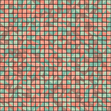 Soyut Geometrik Desen üretken hesaplama sanatı çizimi