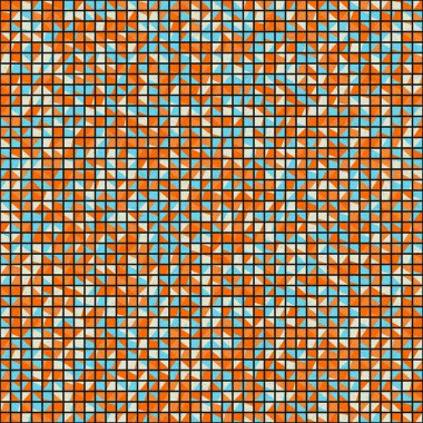 Soyut Geometrik Desen üretken hesaplama sanatı çizimi