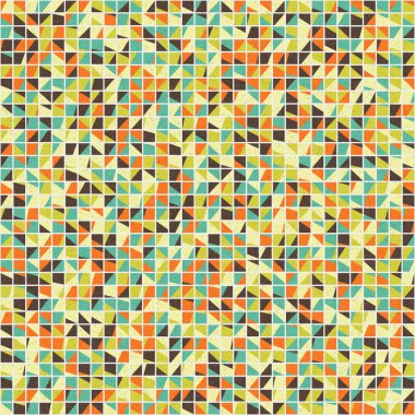 Soyut Geometrik Desen üretken hesaplama sanatı çizimi