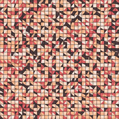 Soyut Geometrik Desen üretken hesaplama sanatı çizimi