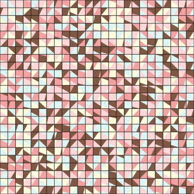 Soyut Geometrik Desen üretken hesaplama sanatı çizimi