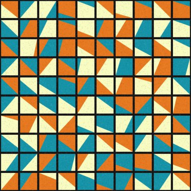 Soyut Geometrik Desen üretken hesaplama sanatı çizimi