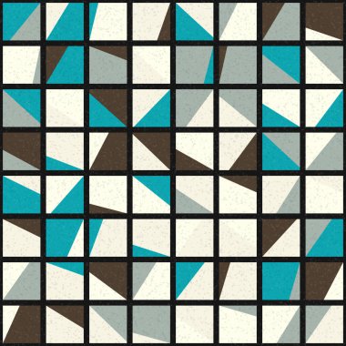 Soyut Geometrik Desen üretken hesaplama sanatı çizimi