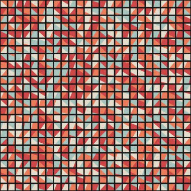 Soyut Geometrik Desen üretken hesaplama sanatı çizimi