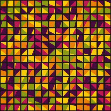 Soyut Geometrik Desen üretken hesaplama sanatı çizimi