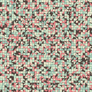 Soyut Geometrik Desen üretken hesaplama sanatı çizimi