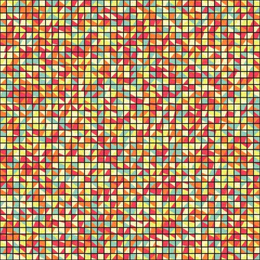 Soyut Geometrik Desen üretken hesaplama sanatı çizimi