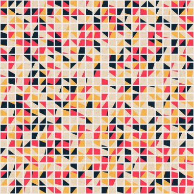 Soyut Geometrik Desen üretken hesaplama sanatı çizimi