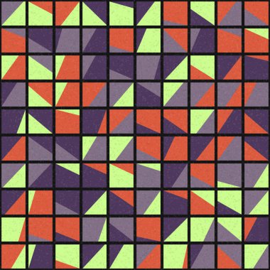 Soyut Geometrik Desen üretken hesaplama sanatı çizimi