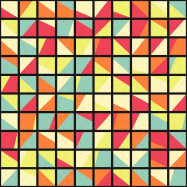 Soyut Geometrik Desen üretken hesaplama sanatı çizimi