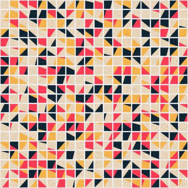 Soyut Geometrik Desen üretken hesaplama sanatı çizimi