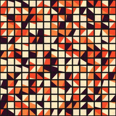 Soyut Geometrik Desen üretken hesaplama sanatı çizimi