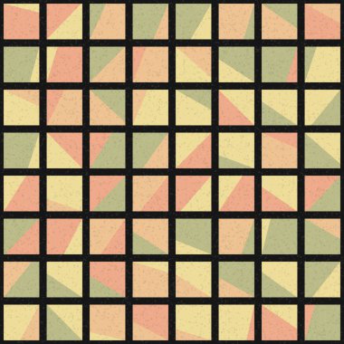 Soyut Geometrik Desen üretken hesaplama sanatı çizimi