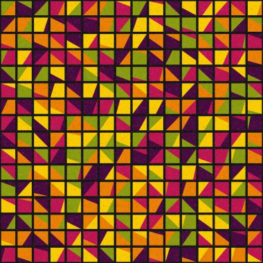 Soyut Geometrik Desen üretken hesaplama sanatı çizimi