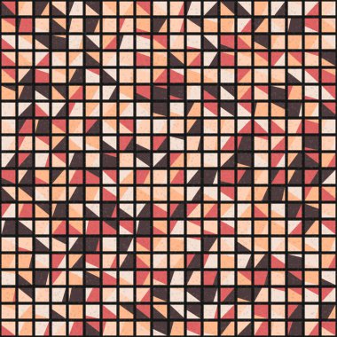 Soyut Geometrik Desen üretken hesaplama sanatı çizimi