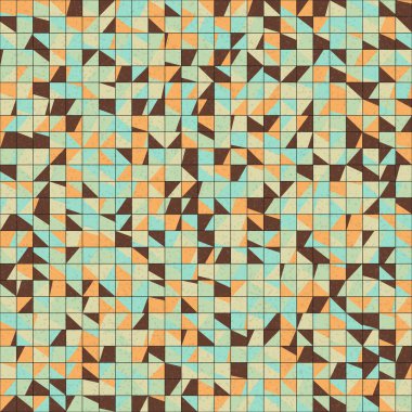 Soyut Geometrik Desen üretken hesaplama sanatı çizimi