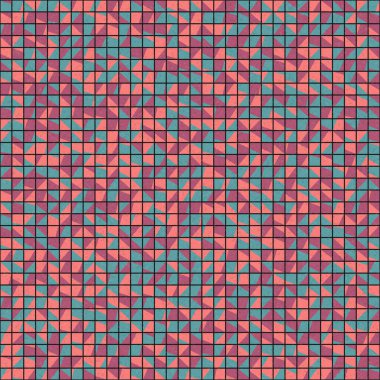 Soyut Geometrik Desen üretken hesaplama sanatı çizimi