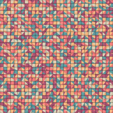 Soyut Geometrik Desen üretken hesaplama sanatı çizimi