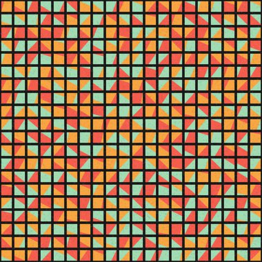 Soyut Geometrik Desen üretken hesaplama sanatı çizimi