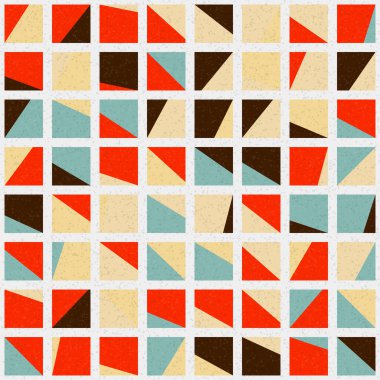 Soyut Geometrik Desen üretken hesaplama sanatı çizimi